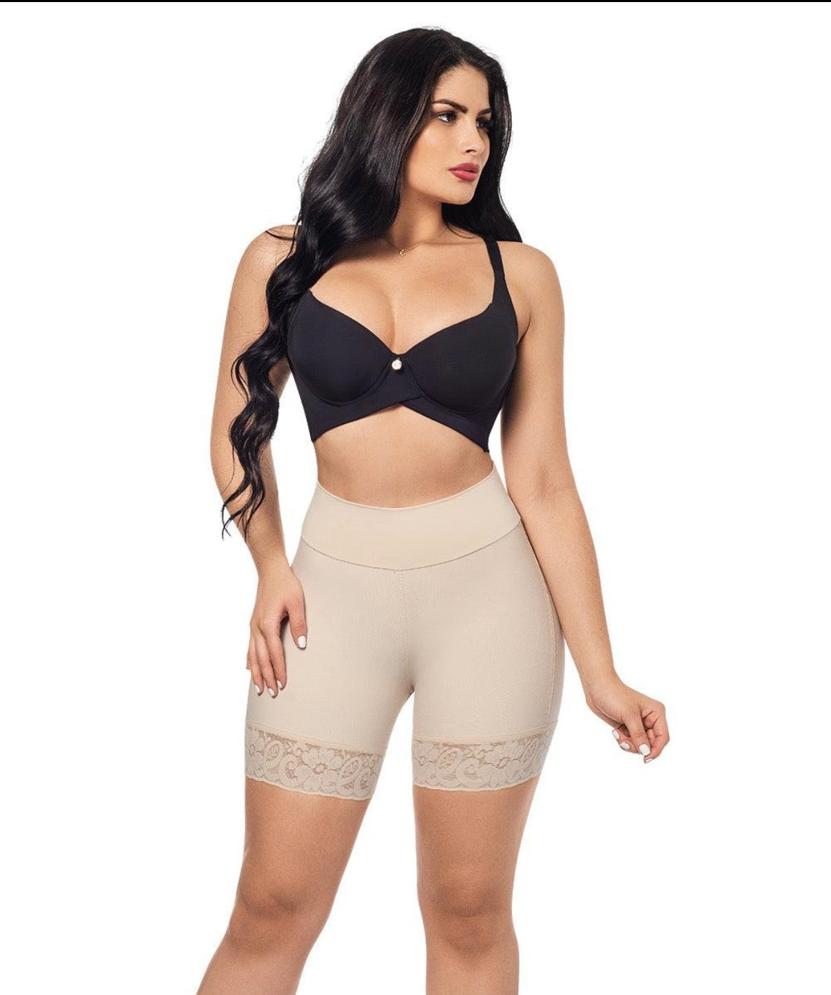 SHORT RELOJ DE ARENA BEIGE (REF.C-042)