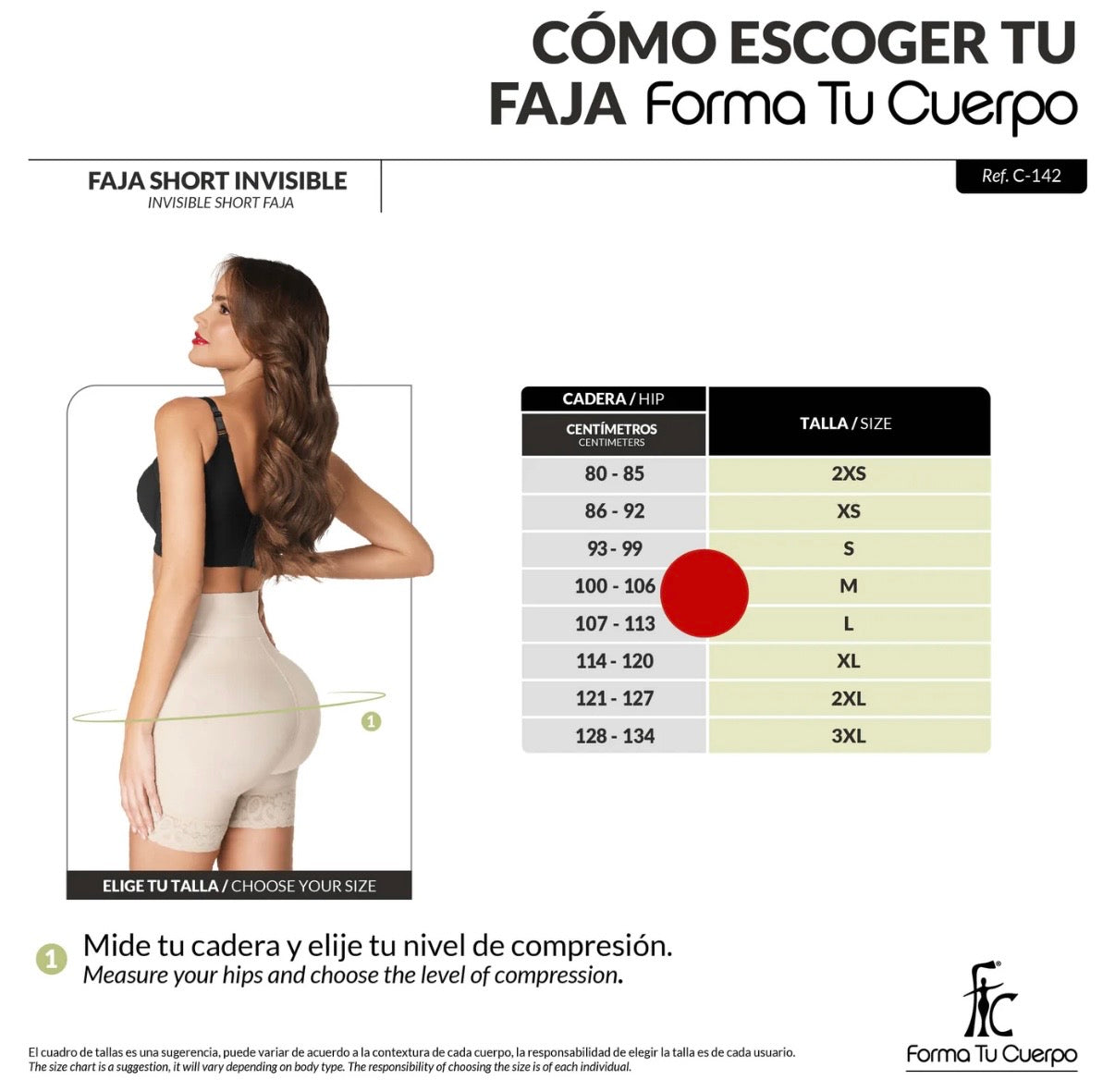 SHORT RELOJ DE ARENA NEGRO (REF.C-045)