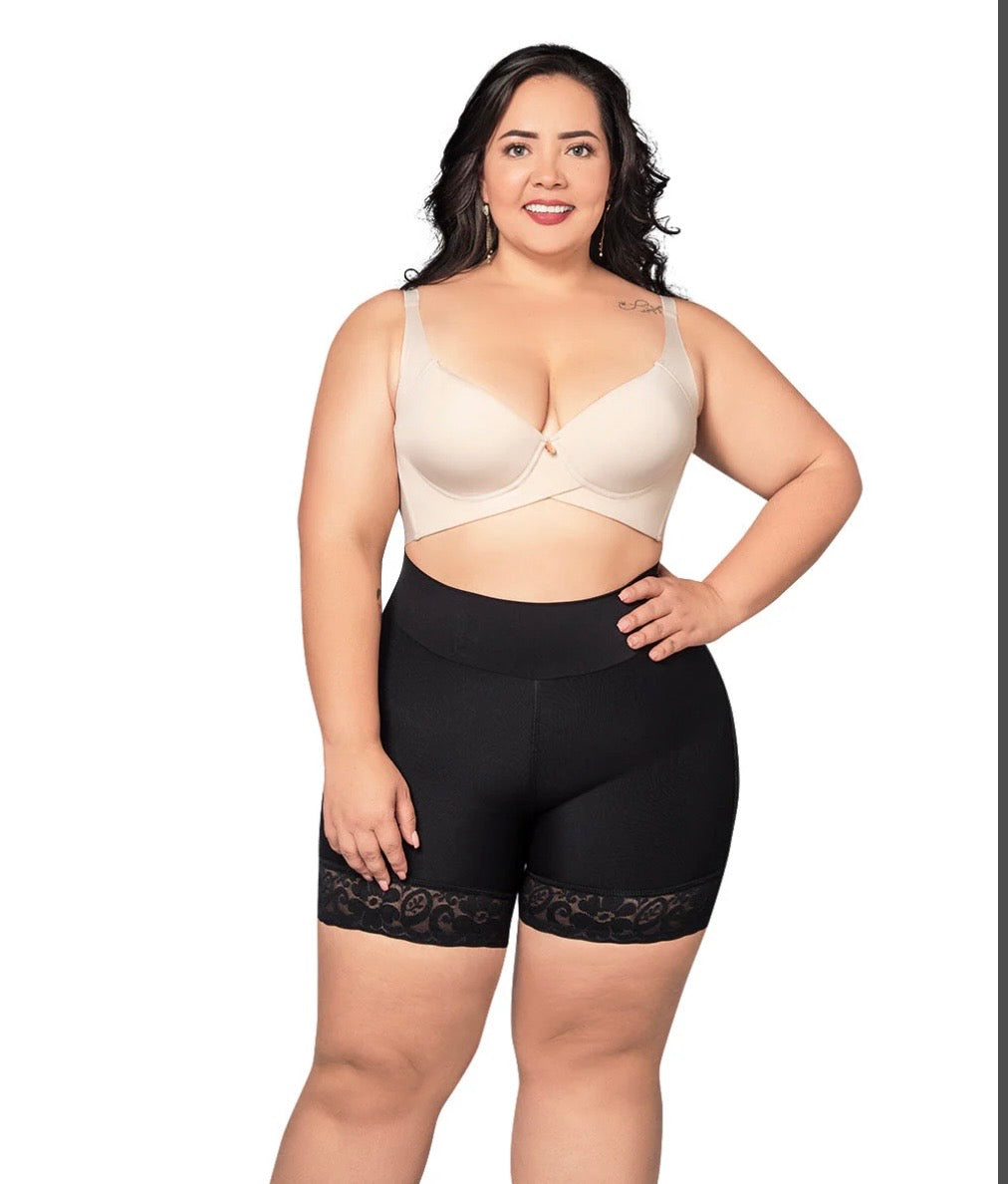 SHORT RELOJ DE ARENA NEGRO (REF.C-045)